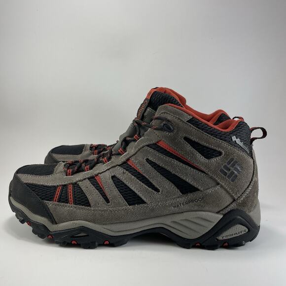 Columbia Charter Oak Mid Waterproof Hiking Shoes Men\'s Size 11 Omni-Grip Gray main image 10
